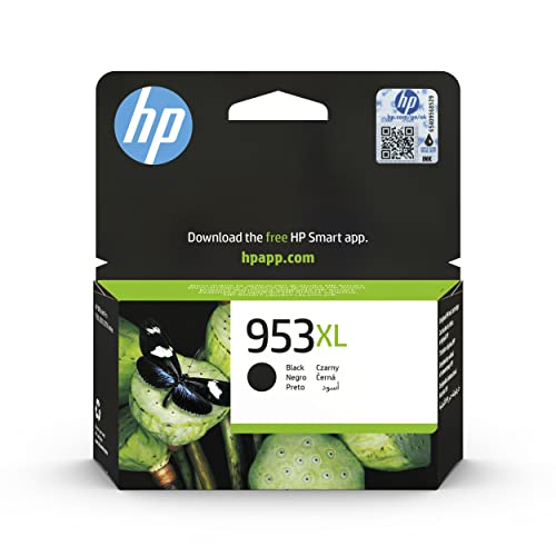HP 953XL Black Ink Cartridge - High-capacity, original for HP OfficeJet Pro 7720, single pack.