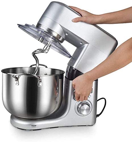 Müller Koch MK-6043 mīcīšanas mašīna 10L mīcīšanas mašīna virtuves mašīna 6 ātrumi impulsa iestatījums, LED displejs K-šļūtene, mīcīšanas āķis, putotājs + bļoda cepšanai kūkām.