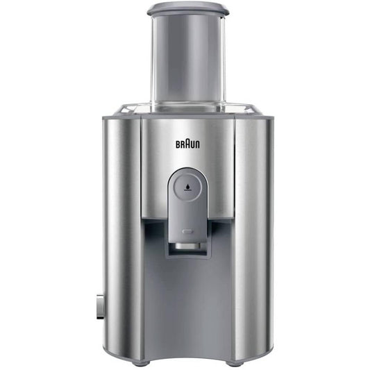 De´Longhi Braun J700 Multiquick 7 sulas spiede | Augstas veiktspējas sulas spiešanas sistēma | Liels iepildīšanas caurums (75 mm) | Inovatīva pret pilēšanas sistēma | Jaudīgs 1.000 vatu motors | sudraba