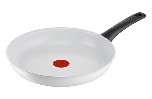 Tefal Ceramic Control 28 cm panna - indukcijai, droša keramikas virsma, Thermo-Signal, viegla tīrīšana, balta, C41706
