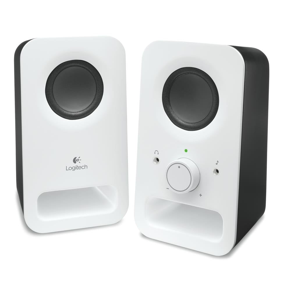 Datora skaļruņi Logitech Z150, stereo skaļruņi ar austiņu ligzdu un 3,5-mm AUX ieeju