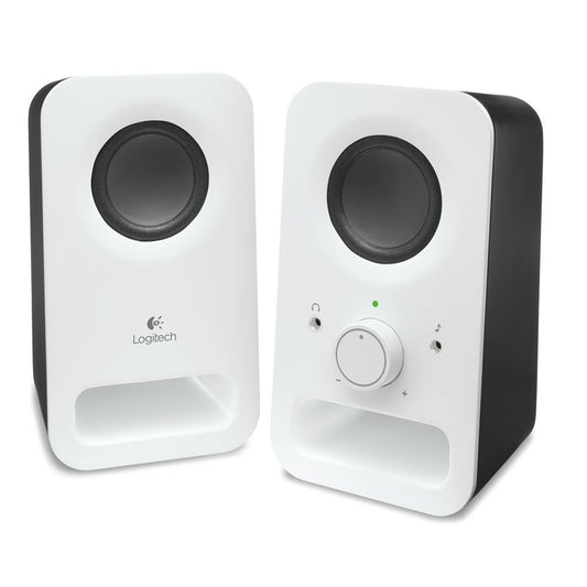 Datora skaļruņi Logitech Z150, stereo skaļruņi ar austiņu ligzdu un 3,5-mm AUX ieeju