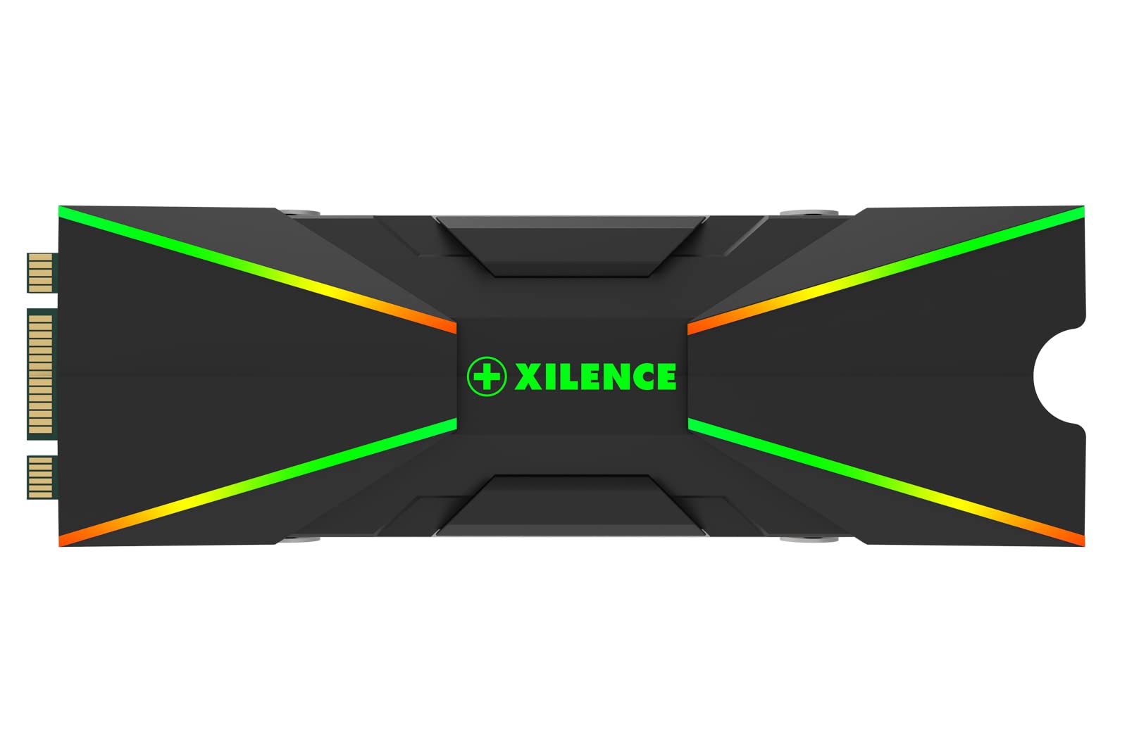 Xilence M2SSD.B.ARGB - M.2 2280 SSD cooler, 3PIN ARGB 5V, easy installation, ideal for high-performance gaming and streaming.
