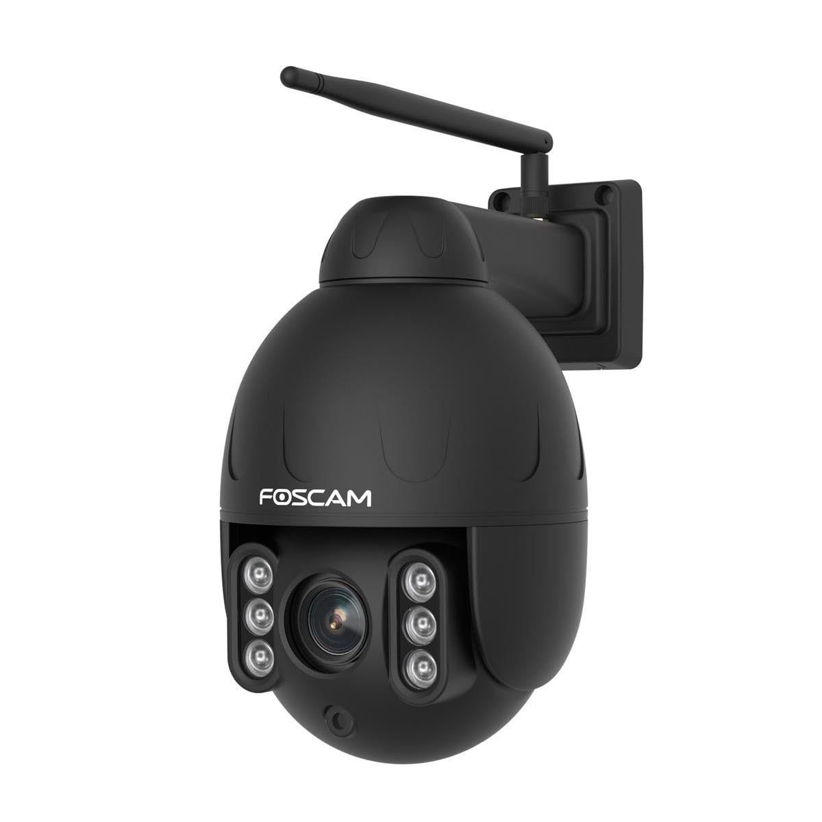 Foscam SD4 4 MP divjoslas WLAN PTZ kupola uzraudzības kamera ar 4x optisko tālummaiņu un nakts redzamību līdz 50 metriem, cilvēku, kustību un skaņu atpazīšana.