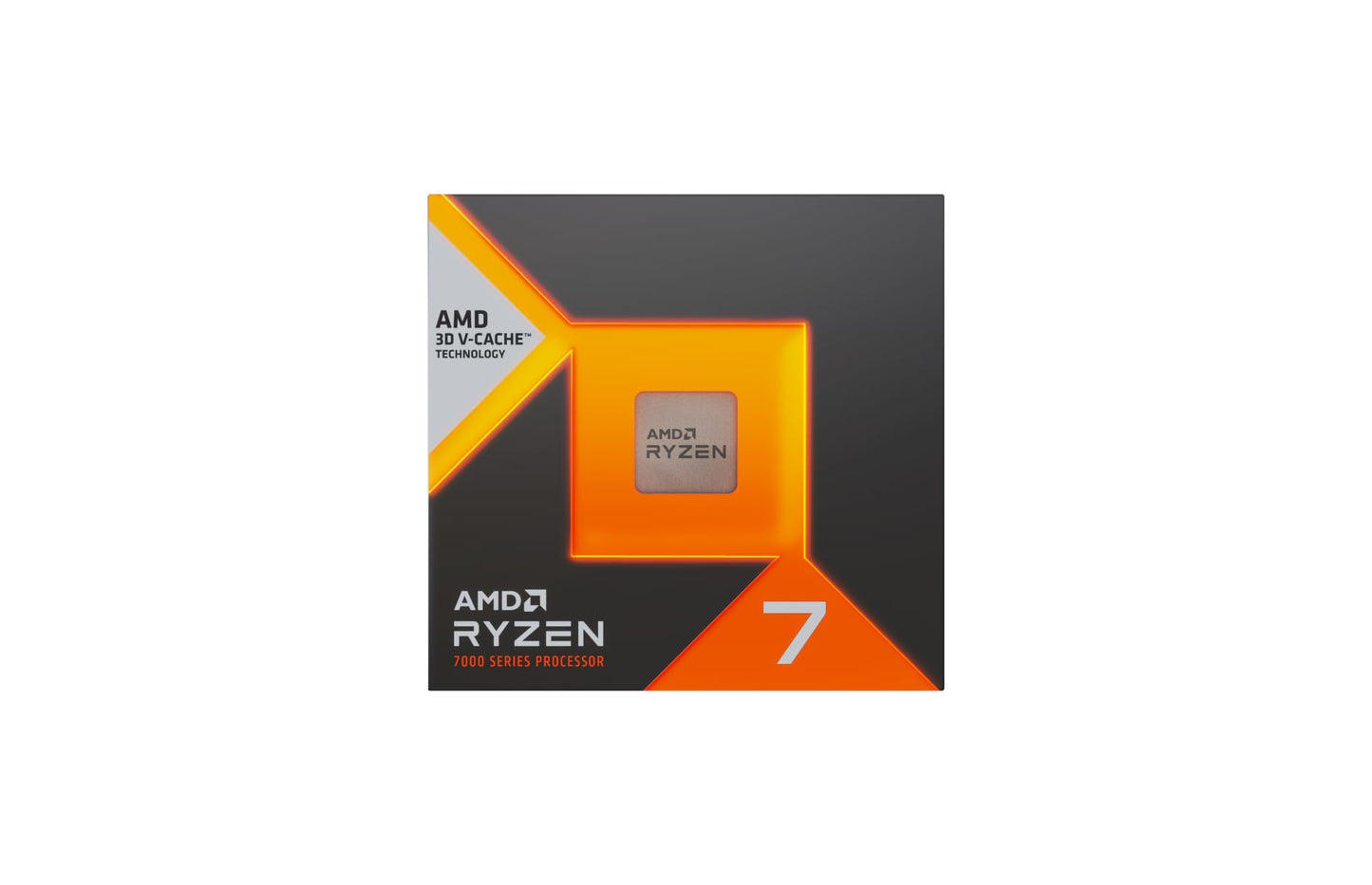 AMD Ryzen 7 7700X3D procesors, 8 kodoli / 16 pavedieni, līdz 4,5 GHz, AM5, bez dzesētāja