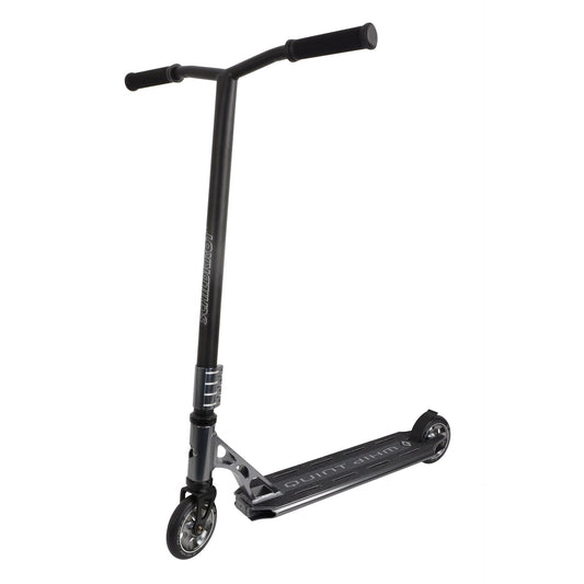 Triku skrejritenis Schildkröt® Stunt Scooter Quintwhip, augstākās kvalitātes skrejritenis pieredzējušiem braucējiem, ar anodētu, svaru optimizētu alumīnija klāju un alumīnija diskiem, 110 mm PU riteņi, 510410