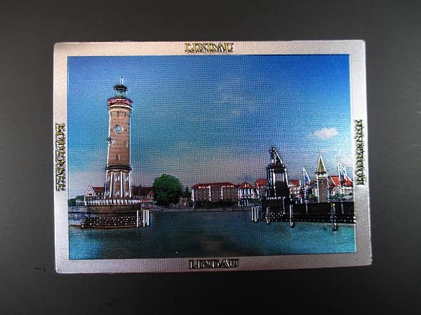 Lindau Bodensee suvenīru magnēts, Germany Deutschland, lāzera efekts