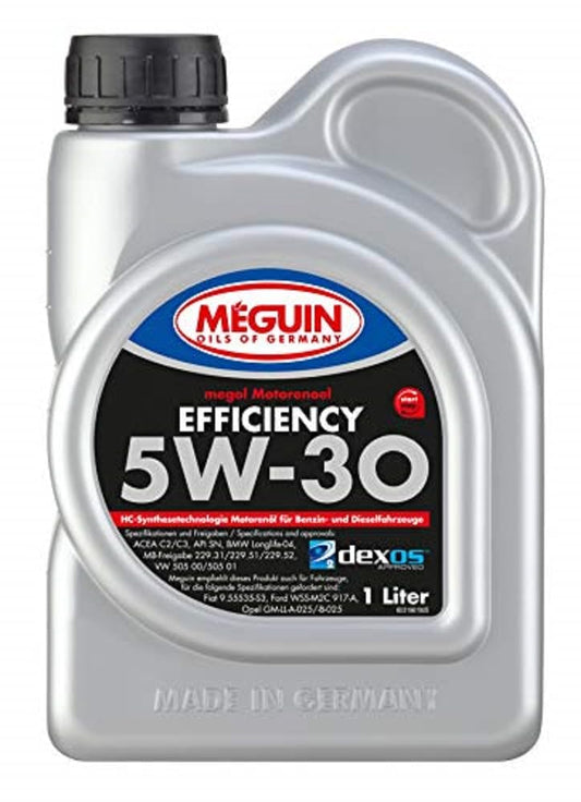 Meguin Megol Efficiency SAE 5W-30 | 1 L | Sintētiskās tehnoloģijas motoru eļļa | Art.-Nr.: 3196