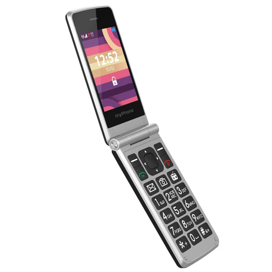 MP myPhone Tango LTE - Salokāms mobilais tālrunis ar 2.4" un 1.77" displejiem, lielām pogām, 1400mAh akumulatoru, 4G, Dual-SIM.