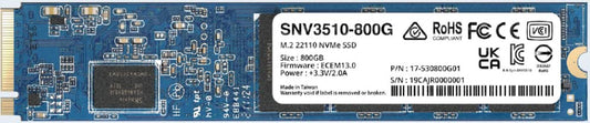 Synology SNV3510 800GB M.2 22110 NVMe PCIe 3x4 SSD - High-speed storage, durable design, optimized for performance.