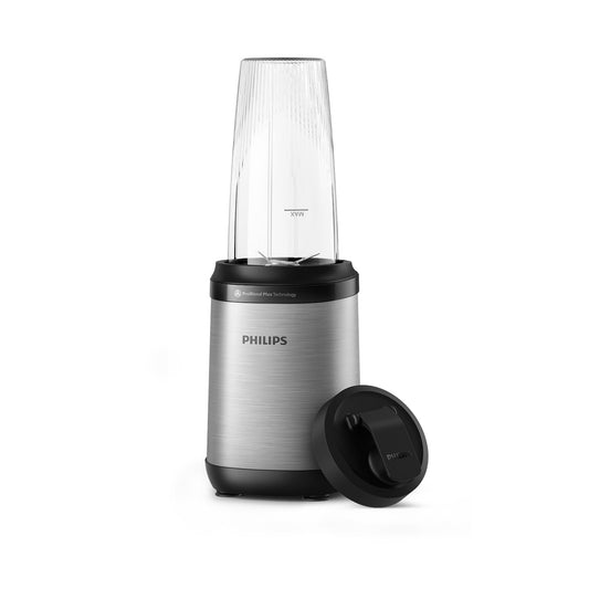 Philips 5000 sērijas mikseris - mini smūtiju veidotājs, 700 ml, ProBlend Plus, noņemami asmeņi, elegants, 800 W, sudrabs.