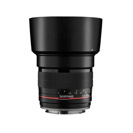 Samyang MF 85mm F1.4 AS IF UMC Canon EF AE – pilna formāta portretu objektīvs EF-montāžai, piemērots Canon EF AE, manuālais fokuss, Canon EOS-1D X Mark III, 6D Mark II, 5D Mark IV