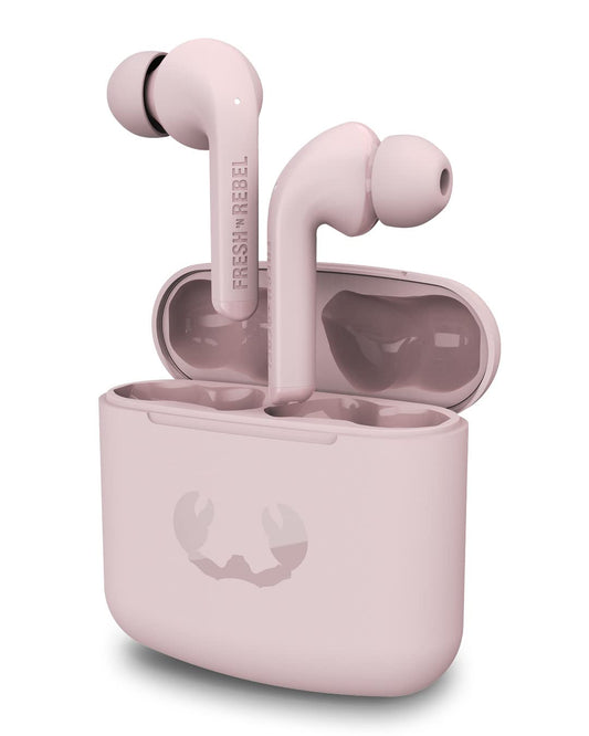 Fresh 'n Rebel True Wireless austiņas - 24 stundu atskaņošana, skārienvadība, balss asistents, Smokey Pink