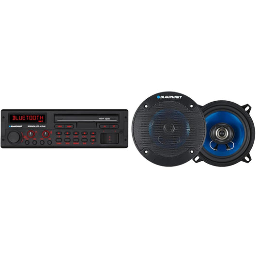 Blaupunkt Bremen SQR 46 DAB & automašīnas skaļruņi icx542 5.25 130 mm, 210 W, melns