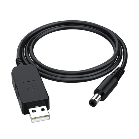 Gebildet DC 5 V uz DC 12 V USB sprieguma paaugstinātāja kabelis, barošanas USB kabelis ar DC ligzdu 5.5 x 2.5mm vai 5.5 x 2.1mm, USB 5V uz DC 12V kabelis (100cm)