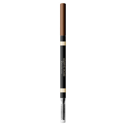 Uzacu zīmulis MAX FACTOR Brow Shaper | Divpusējs mehāniskais zīmulis ar birstīti, īpaši smalks galiņš precīzai uzklāšanai, matēts efekts, 20 Brown, 1g