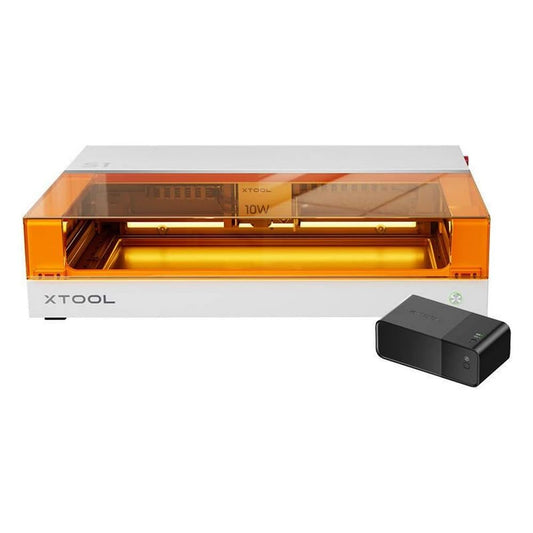 xTool 2-in-1 lāzera gravēšanas mašīna S1 40W Basic (balta)