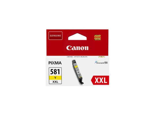 Canon CLI-581 XXL tinti - Y dzeltens, 11,7 ml, oriģināls, liels diapazons, PIXMA tintes printeriem