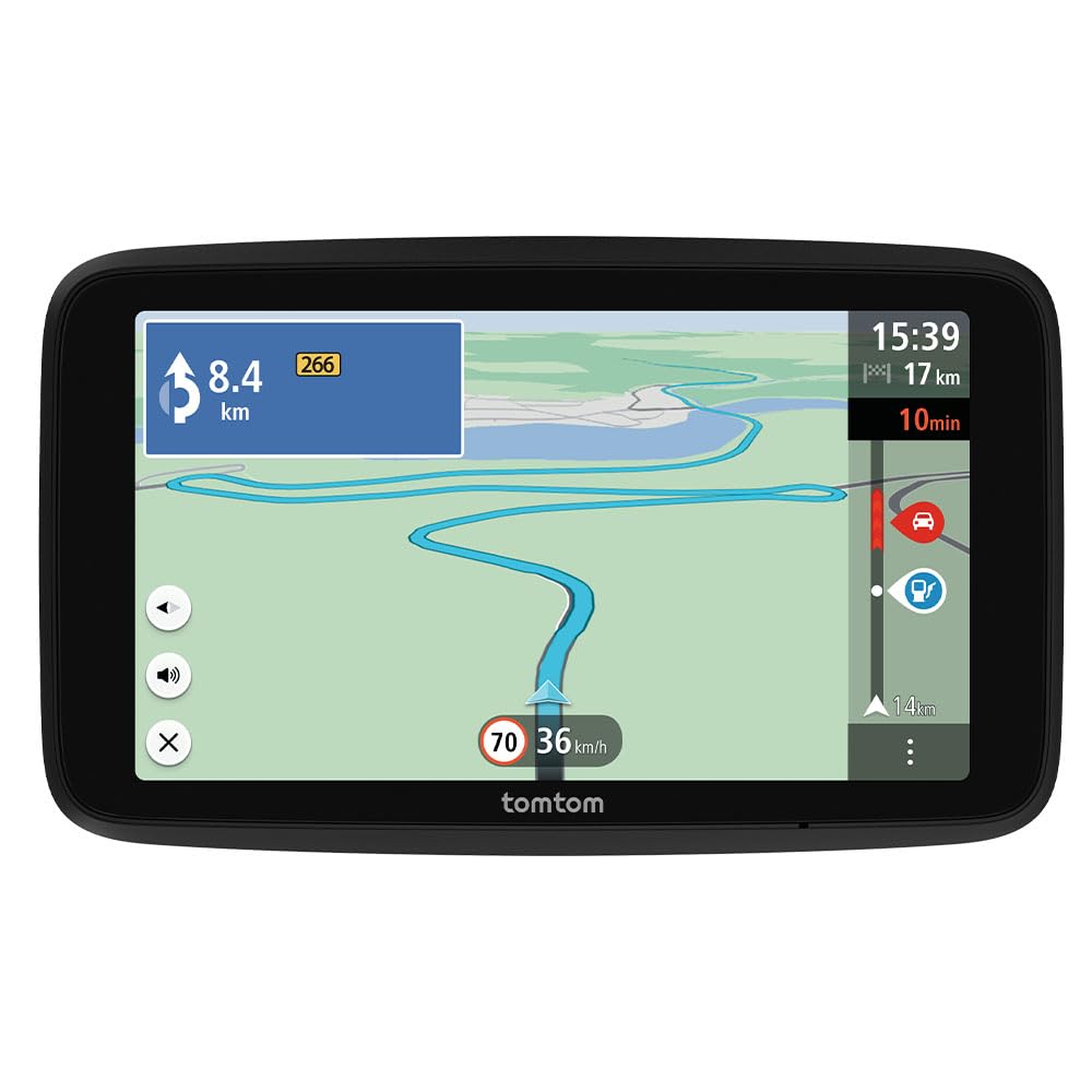 TomTom GO Classic Lite auto navigācija, 6 Zoll, TomTom Traffic, Eiropas kartes atjauninājumi, Wi-Fi atjauninājumi, integrēts grozāms stiprinājums