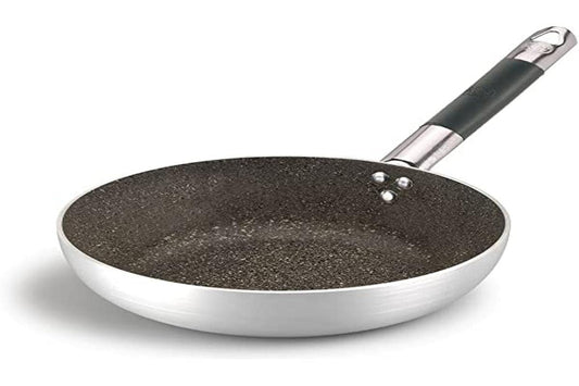 Pentole Agnelli Infinity Zema Panna - 36 cm metal cookware in silver and black, durable and stylish design.