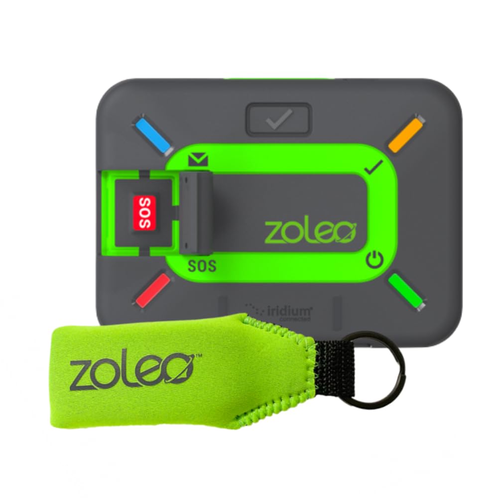 Satelīta komunikators ZOLEO ar Float, divvirzienu saziņa, globālas SMS un e-pasta ziņas, ārkārtas SOS paziņojumi, reģistrēšanās un GPS atrašanās vieta, Android iOS viedtālruņu piederums