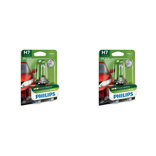 Philips 12972LLECOB1 LongLife EcoVision H7 luktura spuldze 12972LLECOB1, 1 gabala blisteris, balta, vienreizējais blisteris (iepakojums ar 2)
