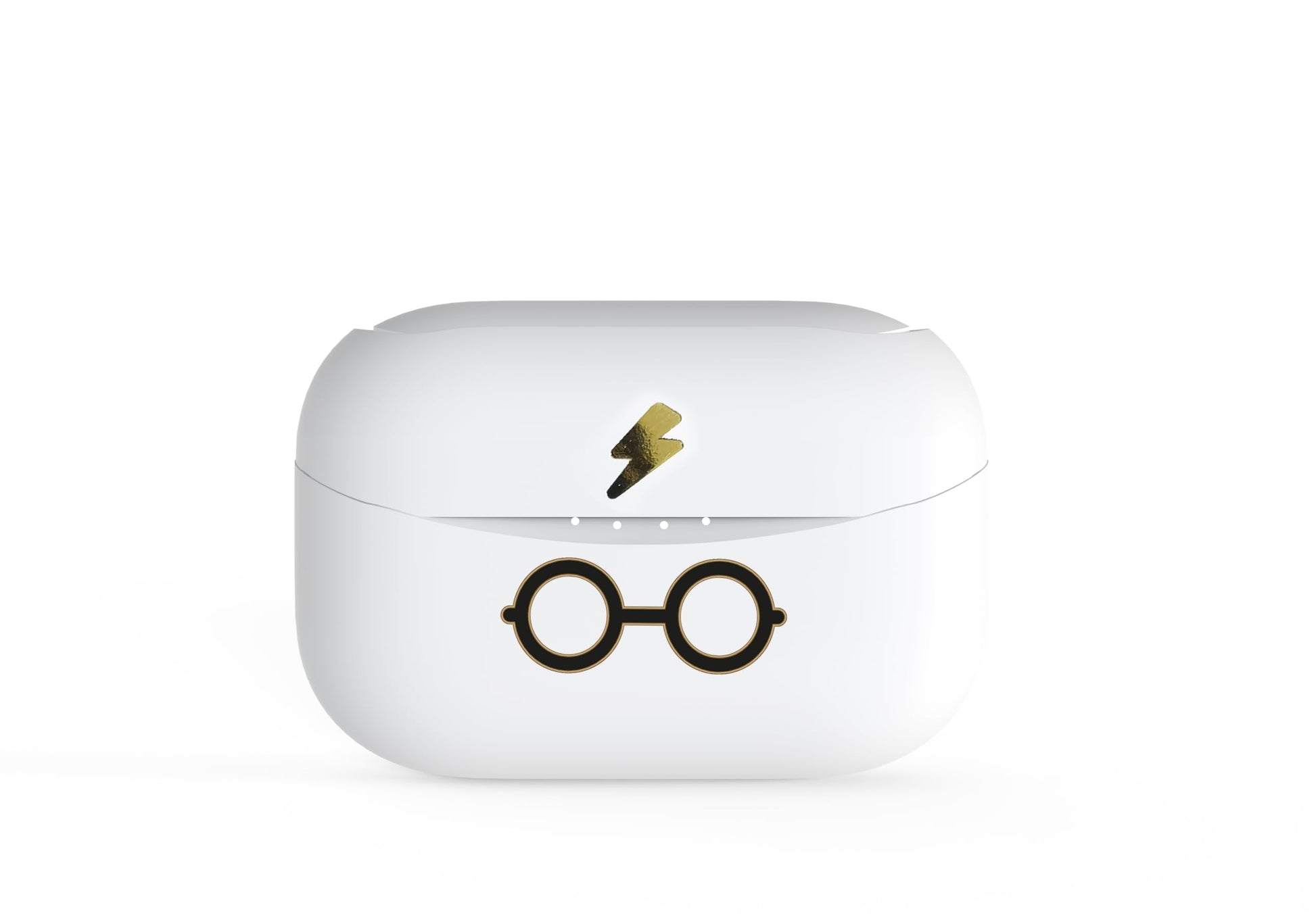 OTL Technologies bezvadu Bluetooth austiņas V5.0 bērniem - Harija Potera dizains, baltas, ar uzlādes kārbu.