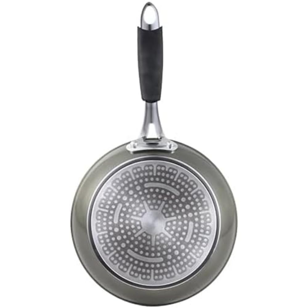 BERGNER 24cm non-stick frying pan with lid - suitable for all heat sources, including induction, PFOA-free, durable aluminum.