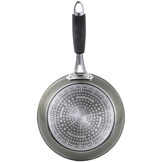 BERGNER 24cm non-stick frying pan with lid - suitable for all heat sources, including induction, PFOA-free, durable aluminum.