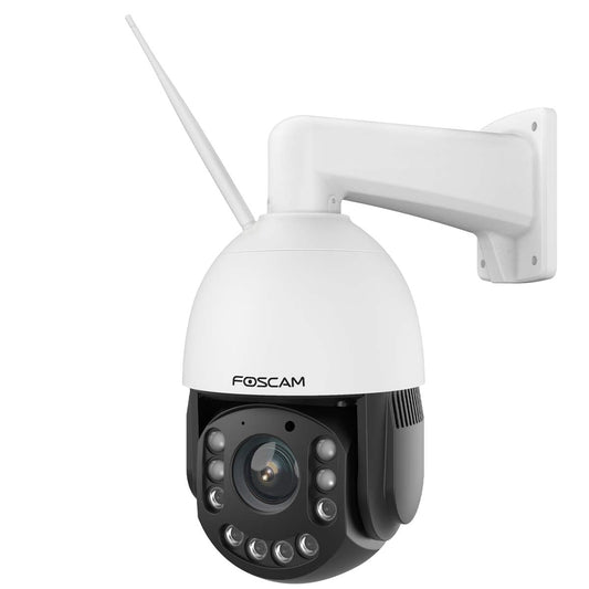 Foscam SD4H 4 MP divjoslas WLAN PTZ kupola uzraudzības kamera ar 18 reizes optisko tālummaiņu, cilvēku un transportlīdzekļu atpazīšanu, automātisko sekošanu