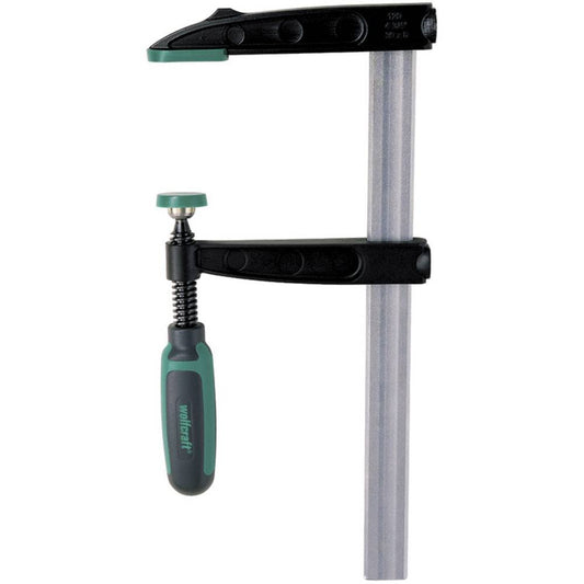 Skrūvspīles wolfcraft SZ 120-1000 ar ergonomisku rokturi, 120 mm izvirzījumu, cinkotu vītņstieni maksimālai spēka pārnesei, ideāls 1000 mm iespīlēšanas diapazons - 3623000
