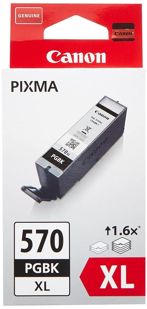 Canon oriģināltinte PGI-570XL PGBK - XL melna tintes kasete, pārstrādājams iepakojums, augsta kvalitāte.