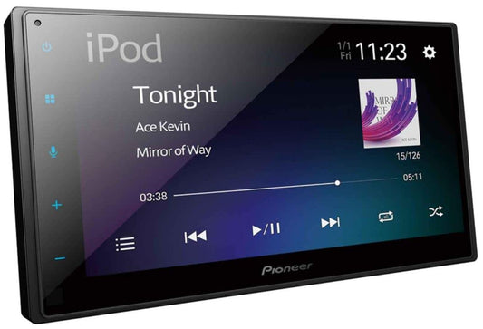 Pioneer SPH-DA160DAB, 6,8" 2DIN mediju uztvērējs ar Apple CarPlay, Android Auto, DAB+ un Bluetooth