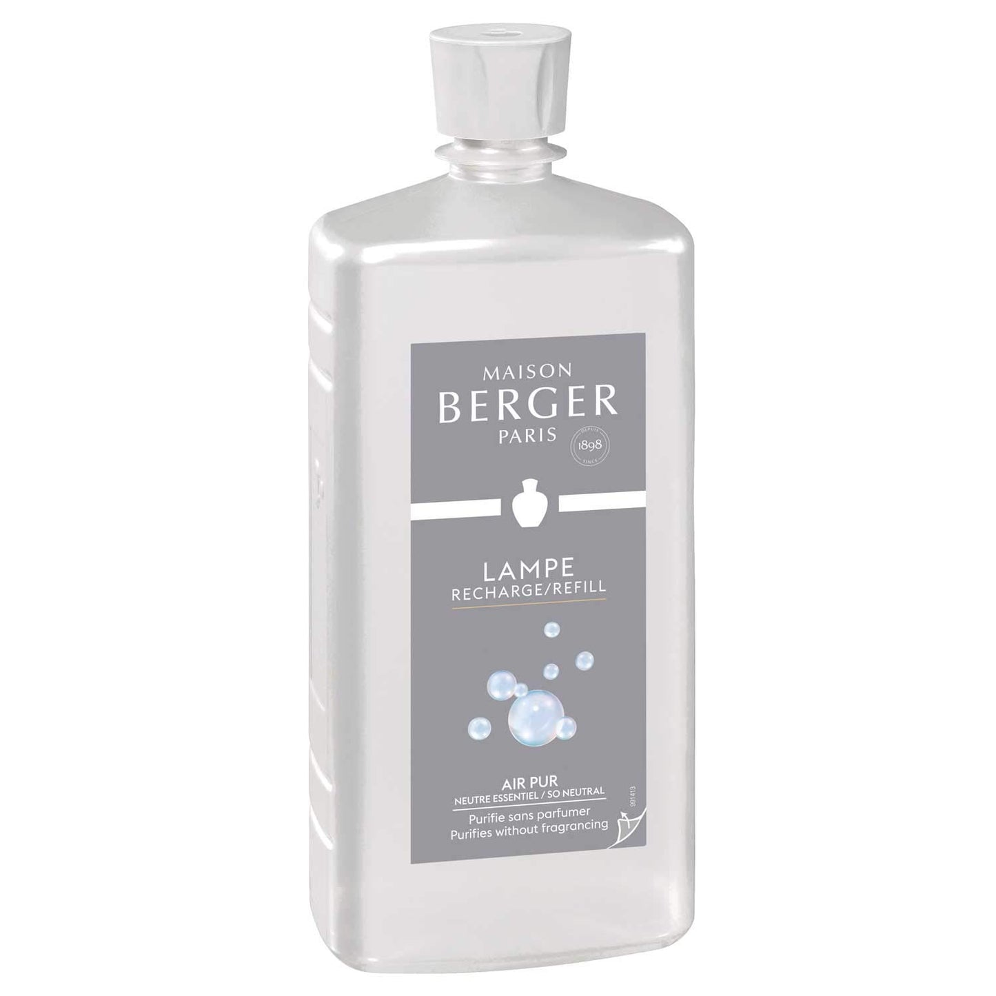 Gaisa attīrītājs LAMPE BERGER Neutral Neutre Essentiel, 1000 ml, balts, bez aromāta