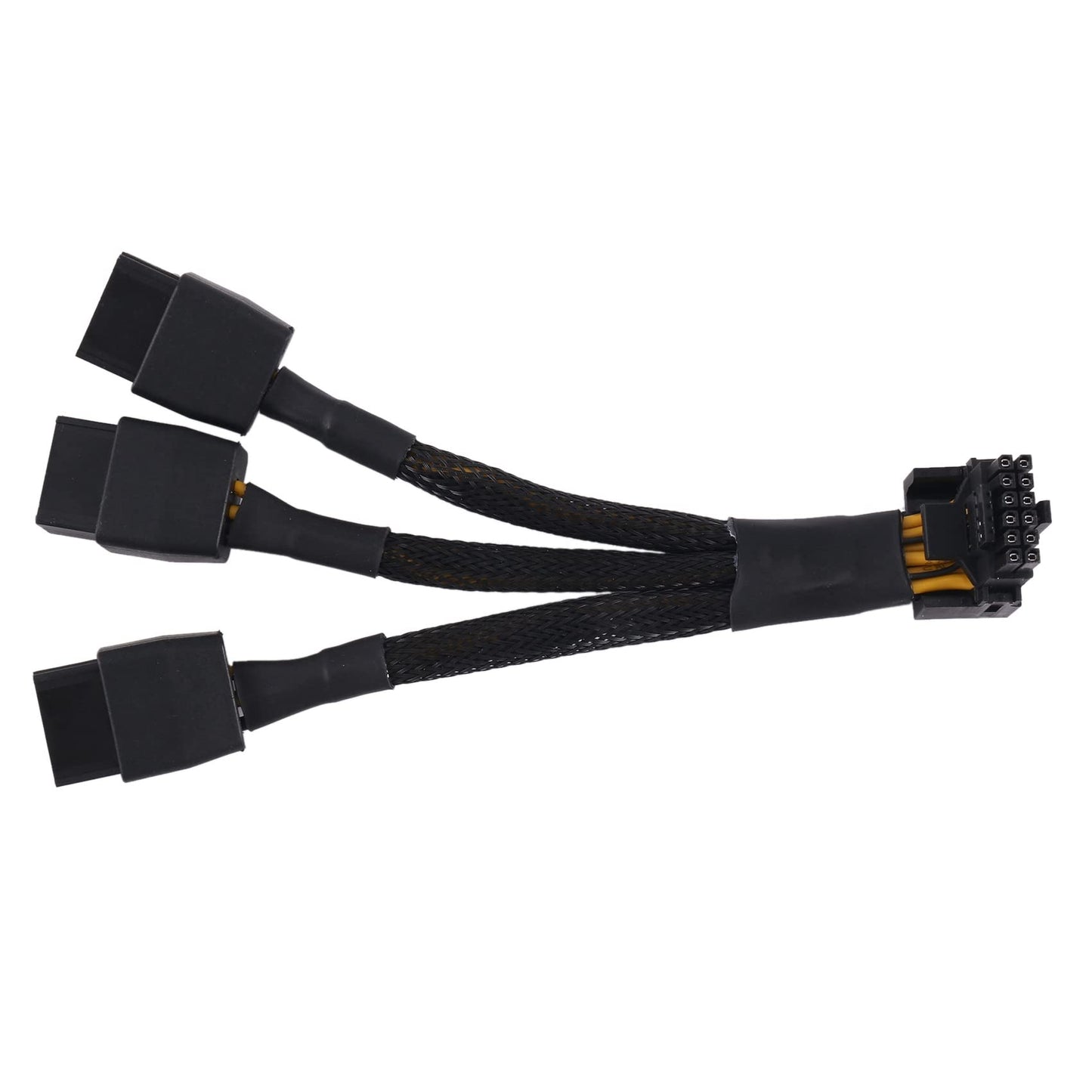 Myqqhbs 3X8Pin PCI-E uz 16Pin - 90-degree angle cable for PCI-E 5.0, compatible with RTX4090 RTX4080 series.