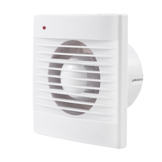 Vannas istabas ventilators 100mm, 142m³/h, izplūdes ventilators virtuvei ar pretvārstu, QD90 Aerauliqa 90 mm - 8 W - 55 m3/h - 003168
