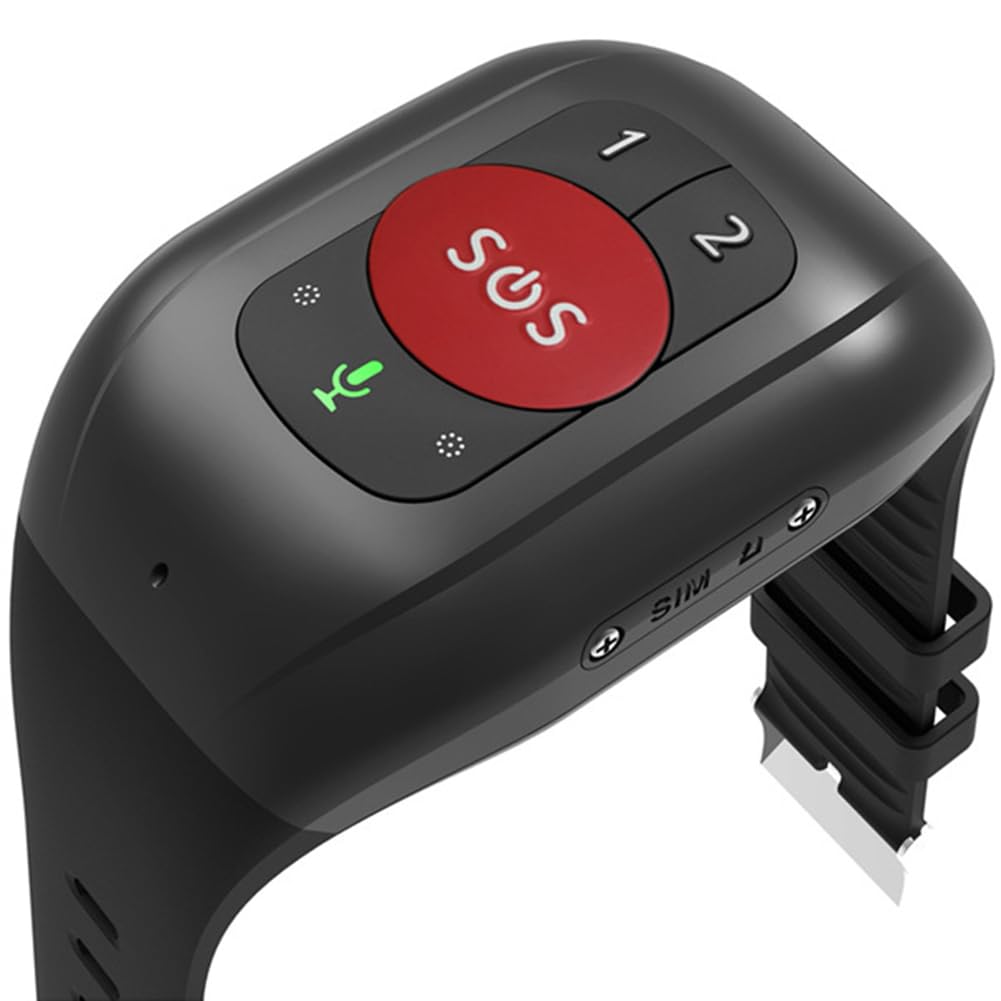 XLTEAM GPS viedpulkstenis senioriem - sirdsdarbības un asinsspiediena uzraudzība, ūdensizturīgs IP67, kritiena trauksme.