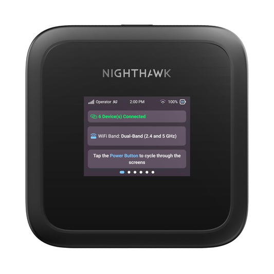 NETGEAR Nighthawk M3 – 5G maršrutētājs SIM karte, mobilais WLAN maršrutētājs | līdz 2,5 GBit/s – SIM slots atbloķēts – pārnēsājams WLAN karstais punkts – 5G un 4G MiFi, līdz 32 ierīcēm (MH3150)