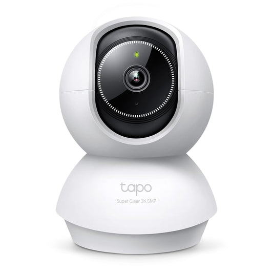 Tapo C230 3K 5MP uzraudzības kamera iekšpusē 360°, WLAN 2,4GHz, AI atpazīšana, nakts redzamība, kustības atpazīšana, divvirzienu audio, saderīga ar Alexa un Google Assistant, microSD līdz 512 GB