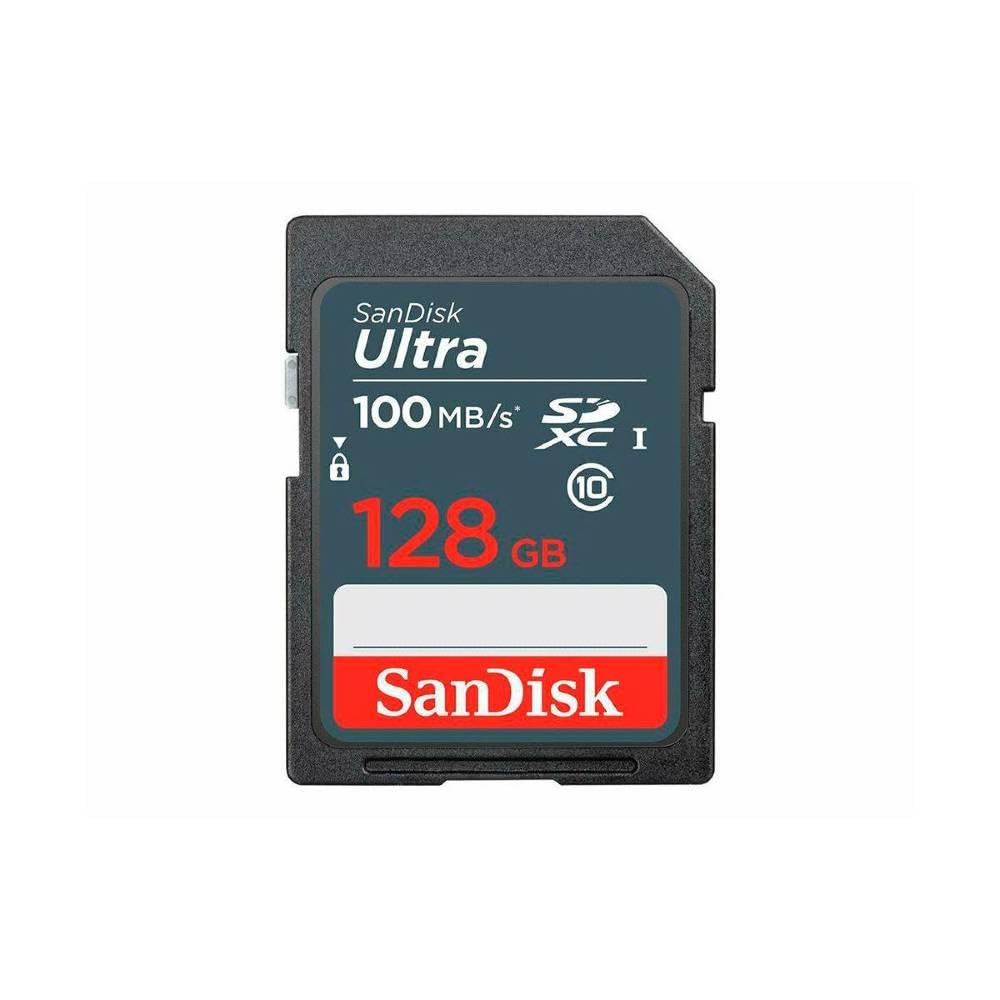 SANDISK Ultra 128 GB SDXC ATMIŅA - High-speed storage, UHS-I technology, ideal for cameras and smartphones.