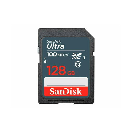 SANDISK Ultra 128 GB SDXC ATMIŅA - High-speed storage, UHS-I technology, ideal for cameras and smartphones.
