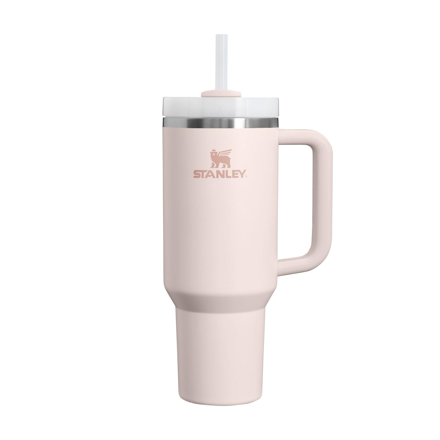 Stanley Quencher H2.0 Flowstate dzeramā pudele ar salmiņu 1.18L - termokrūze saglabā aukstumu 11 stundas - 48 stundas ar ledu - mazgājama trauku mazgājamā mašīnā - termopudele bez BPA - nerūsējošā tērauda dzeramā krūze - Rose
