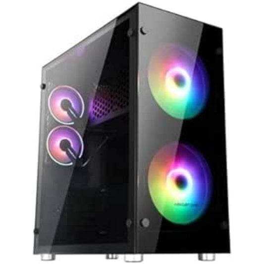 ABKONCORE RAMSSES 850 SYNC Spēļu kaste - RGB lighting, spacious design, optimized airflow, ideal for gaming setups.