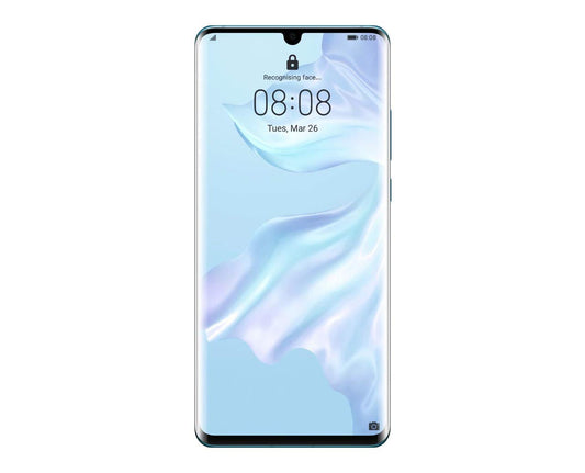 Huawei P30 Pro - 8GB RAM, 128GB storage, Elpojošs Kristāls finish, advanced camera features, sleek design.