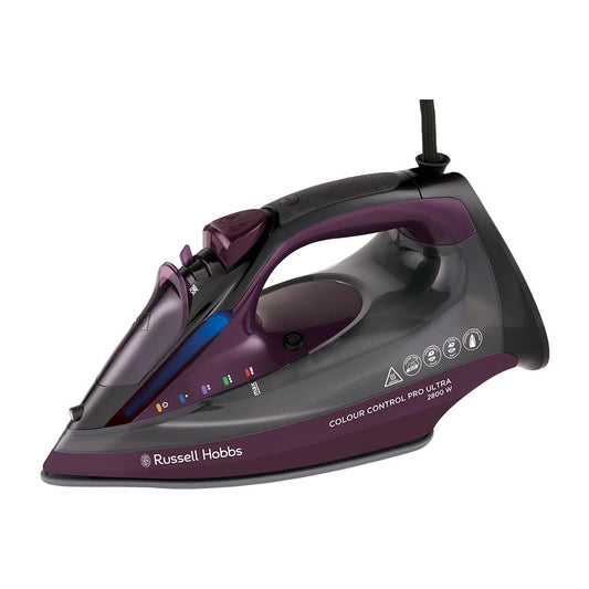 Russell Hobbs tvaika gludeklis - keramikas nelīpoša virsma, 195g tvaika trieciens, 2800W, pašattīrīšanās, 380ml tvertne.
