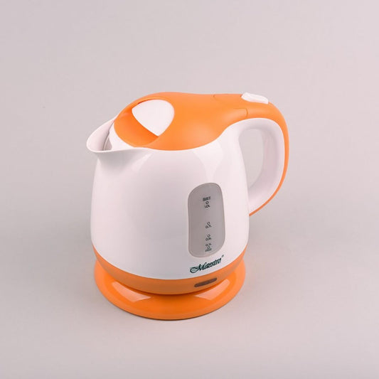 Feel Maestro MR012 Kettle - White and Orange, 1100W, 1 Liter, Durable Plastic Design