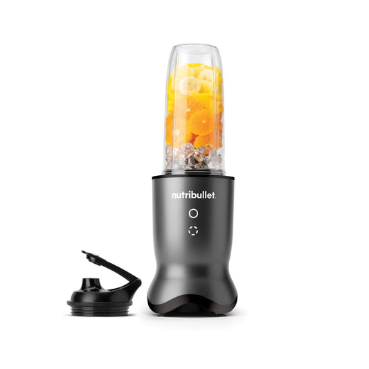 nutribullet personīgais blenderis - 1000W kluss motors, 900 ml Tritan Renew krūze, izgaismotas skārienvadības pogas, tumši pelēks