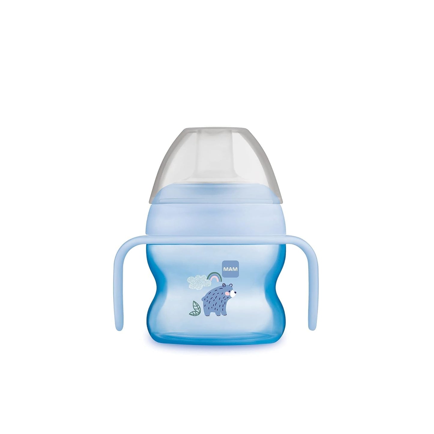 MAM Starter Cup dzeramā krūzīte 150 ml, neslīdoši rokturi, no 4 mēn., Lācis