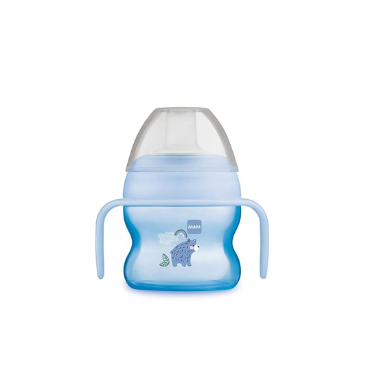 MAM Starter Cup dzeramā krūzīte 150 ml, neslīdoši rokturi, no 4 mēn., Lācis