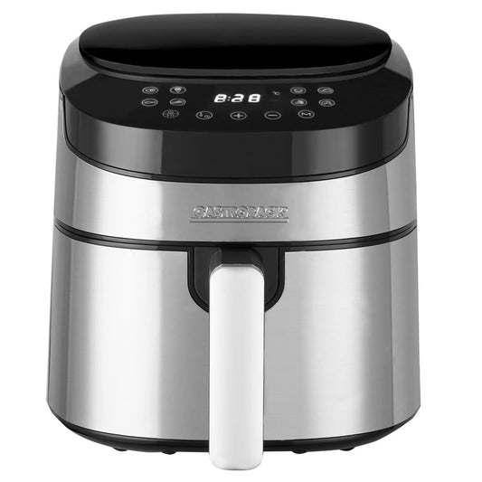 GASTROBACK Design karstā gaisa fritieris Air Pro - 3,7L, 8 programmas, skārienpanelis, melns-sudrabs